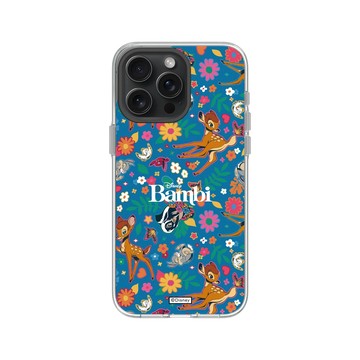 iPhone 15 Pro Max Clear 透明 - 迪士尼-經典系列 Disney Classics - 小鹿斑比 Bambi - Flower Pattern