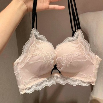 可可裡👛內衣 性感 蕾絲內衣 女 無鋼圈 小胸聚攏顯大 上託防下垂 收副乳 美背文胸 套裝