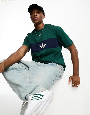 adidas Originals Rifta NY t-shirt in collegiate green
