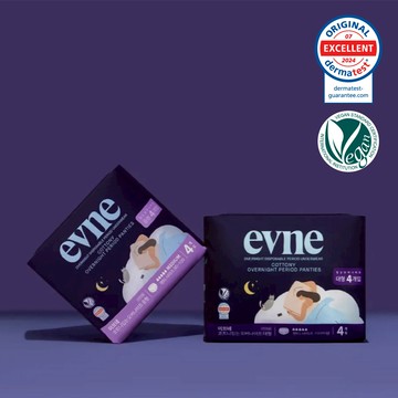 evne Overnight Panties 4P (Cottony/Usoon) (M/L)