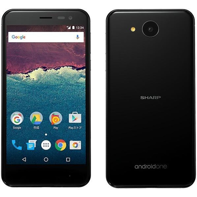 新品 未使用品 白ロム」SIMフリー Ymobile android one 507sh ブラック ...