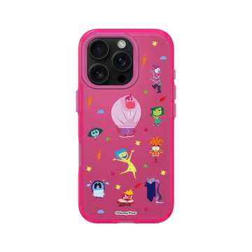 iPhone 16 Pro Clear 粉漾桃 - 迪士尼-皮克斯 PIXAR - 腦筋急轉彎 2 - 角色集合