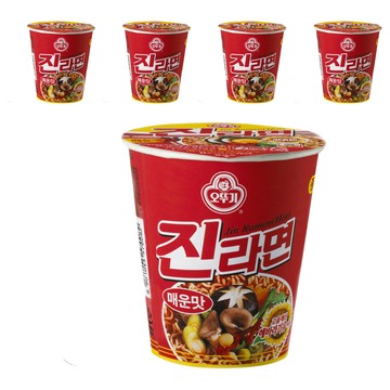 OTTOGI 不倒翁 杯麵 金拉麵 辛辣 65g  5入