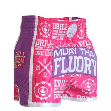 FLUORY火壘泰拳短褲 專業拳擊散打服成人訓練比賽格斗搏擊短褲男