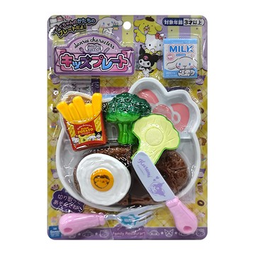 MARUKA 切菜料理塑膠玩具組 Sanrio characters 兒童餐盤玩具  多色  1組