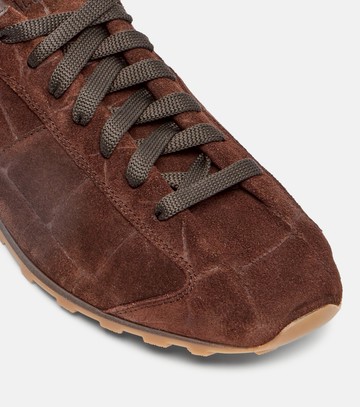 Jacquemus Tennis croc-effect suede sneakers