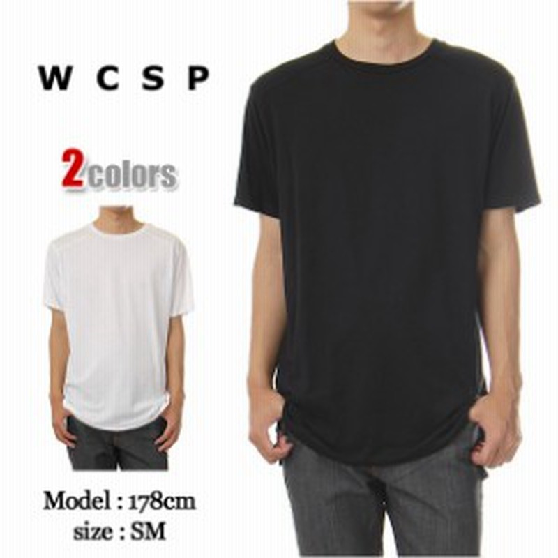 ロング丈tシャツ Wcsp Tシャツ ロング丈 メンズ 半袖 Tシャツ モードストリート メンズ Laブランド 大きいサイズ 無地 Tシャツ 通販 Lineポイント最大get Lineショッピング