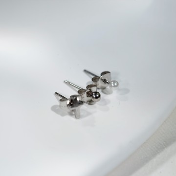 QUEENSHOP_ S 女裝 正韓 個性十字架珠珠耳環組 現+預 【07030963】