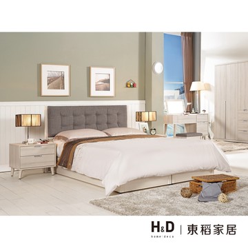 【H&D東稻家居】6尺雙人床(床頭片+床底)(TCM-02435)