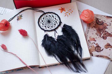 車用黑色捕夢網|黑色小捕夢網|小追夢人