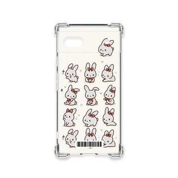 Pixel 6 / 6 Pro / 6a 殼 TRON GOOGLE Pixel 6A 兔子可愛動作排排系列  載具 四角防摔殼 手機殼