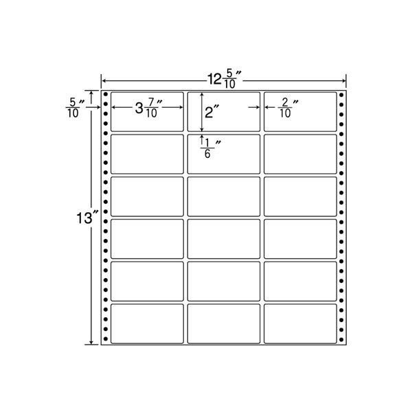 東洋印刷東洋印刷 ナナフォーム タックフォームラベル 白 18面 1箱 MT12P（直送品）