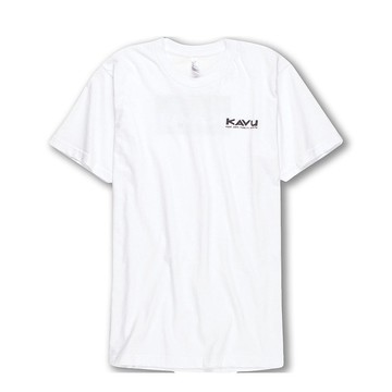 【西雅圖 KAVU】Klear Above Etch Art 棉質 T-Shirt 白色 #847