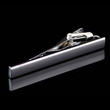 拉福，領帶夾素面銀領帶夾領夾(5.5cm)