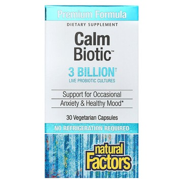 Natural Factors, 舒緩生物維生素，30 億，30 粒素食膠囊