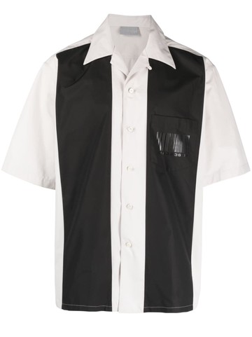 VETEMENTS - two-tone bowling shirt - men - Cotton - S - Grey