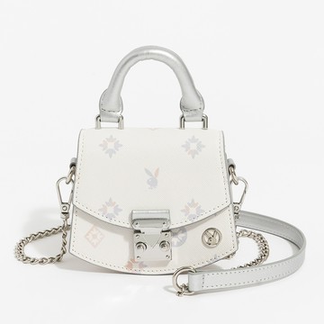 【官網獨家】PLAYBOY - 腰包  Iridescent Bunny系列 - 銀色/561-2513-82-4