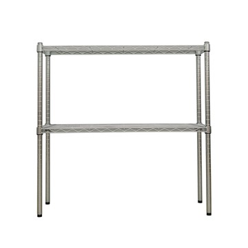 【dayneeds】荷重型 120x45x90公分 二層電鍍(鎖管)波浪架