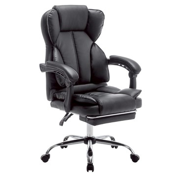 E-home Salton 索爾頓 尊爵PU高背扶手電腦椅 BHS005A-blk  黑色  70 x 65 x 109~117cm