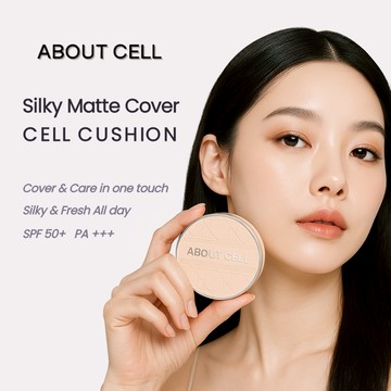 [ABOUT CELL]絲爾奇柔霧遮瑕氣垫粉餅 SPF50+ PA+++ 12g (持久定妝/保濕不卡粉/敏感肌適用)