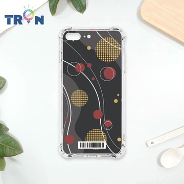 TRON IPhone 7/8 PLUS 日系和風圓點律動系列 四角防摔載具殼 軟殼 手機殼