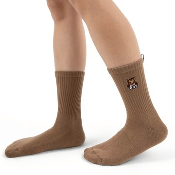 【森林動物系列】山豬刺繡機能抑菌彈性中長襪