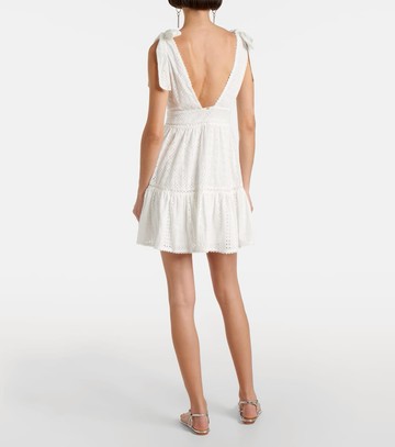 Poupette St Barth Cara broderie anglaise cotton minidress