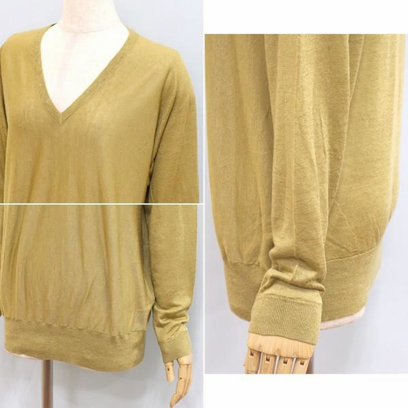50％OFF Theory（ セオリー）9101742　リネン レーヨン Vネック ニット 50％OFF・Theory（ セオリー）9101742 リネン レーヨン Vネック