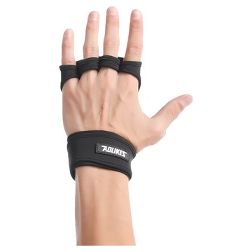 AOLIKES 奧力克斯 117 四指手套 尼龍 SBR 超纖 矽膠  L  黑  1雙