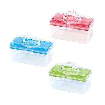 創意達人x樹德愛麗兒手提雙層收納箱2入組