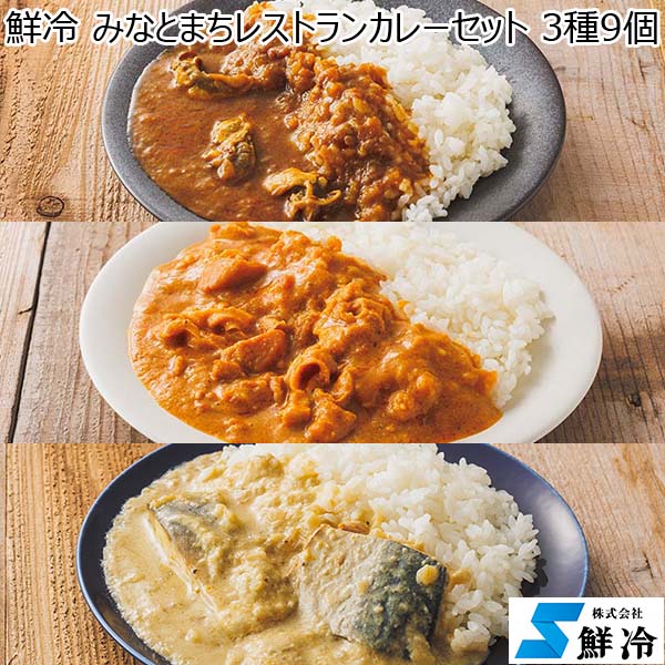 鮮冷 みなとまちレストランカレーセット 3種9個