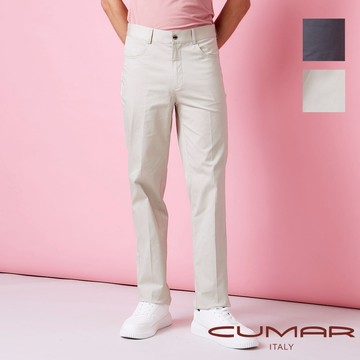 CUMAR 男裝春夏棉質彈性平面休閒褲 / 258120