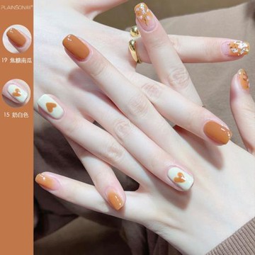 PLAINSON素臣指甲油膠套裝持久顯白夏天簡約奶白色美甲店2022新色