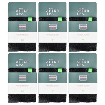 AfterSpa, Exfoliating Scrubber, 6 Scrubbers