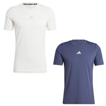 【下殺】Adidas 排汗短袖上衣 男裝 涼感 白/藍【運動世界】IX9078/JH3653