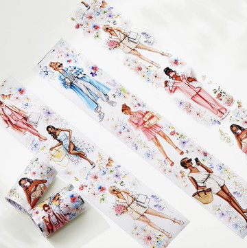 漫步花路 PET 和紙膠帶 5米卷