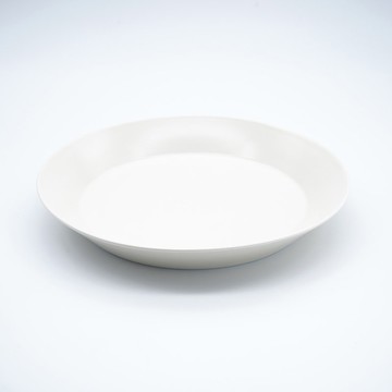 霧面23cm深盤象牙色