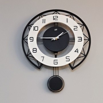 附發票 客廳掛鐘 時鐘 創意北歐個性鐘表 時尚簡約客廳裝飾掛鐘 家用大氣現代靜音時鐘