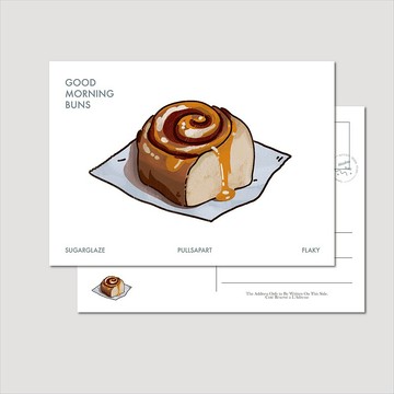 【Afternoon Tea 下午茶 - 肉桂捲】| 明信片