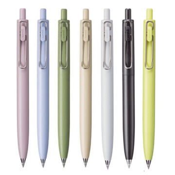 Uni三菱 uni-ball one F 自動鋼珠筆0.38(UMNSF-38)-粉紅/黃/黑/灰/米白/綠/淺藍