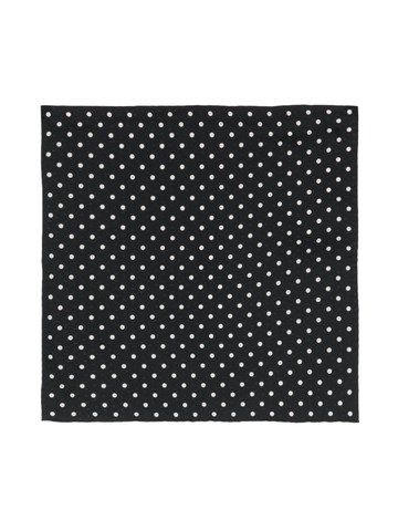 Saint Laurent - polka-dot print silk pocket square - women - Silk - One Size - Black