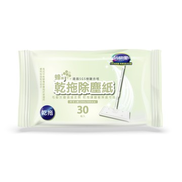 巧易潔蜂巢乾拖除塵紙 30入