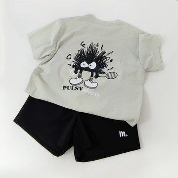 2025春夏新品PULSV韓國羽毛球服男女同款速干運動短袖休閑T恤24