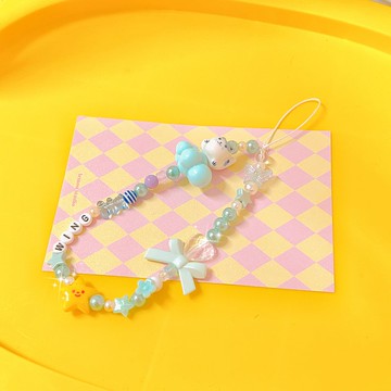 Heartmade 小清新天藍色手機繩