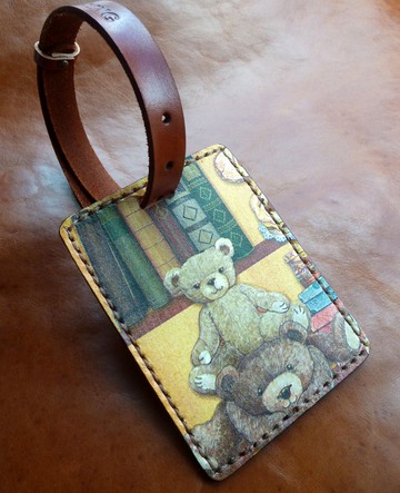 植鞣革行李吊牌/免費打英文名