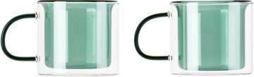 The Conran Shop 两件装绿色 Oslo 马克杯
