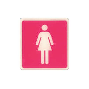 ZG1 彩色 HS 貼牌 女廁-標示牌 / 個 HS-522【APP滿額下單4%點數(單一帳號最高1500點)】5/31止