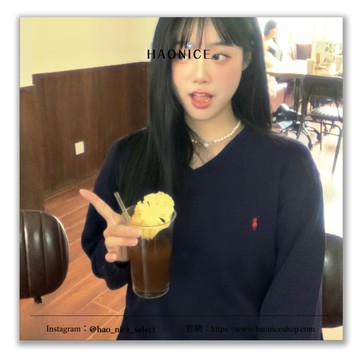 【HAO NICE】高雅質感Polo Ralph Lauren秋冬新品經典刺繡logo V 領 學院風針織毛衣