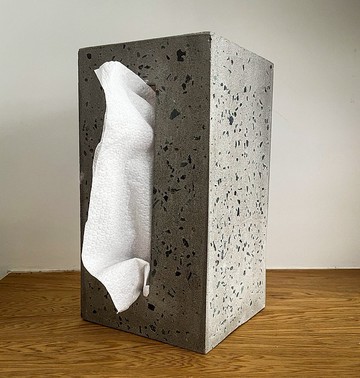 水泥vs蛇紋石 抽取式衛生紙盒 面紙盒