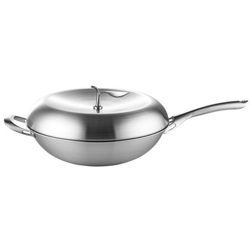 PERFECT 理想牌 極緻316不鏽鋼蘋果型七層複合金炒鍋附蓋蘋果鍋 36cm單把-Leidea樂德兒